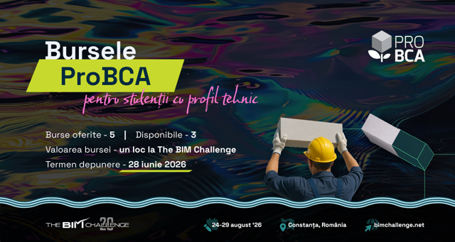 Poza produs Burse oferite de ProBCA  | The BIM Challenge 2026