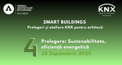 Sustenabilitate și eficiență energetică | Smart buildings - prelegeri și ateliere KNX pentru arhitecți