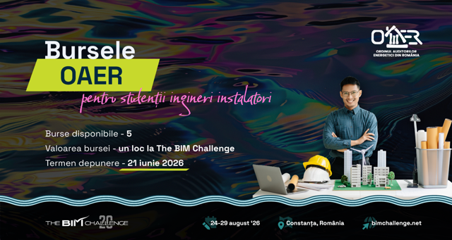 Poza produs Burse oferite de OAER | The BIM Challenge 2026
