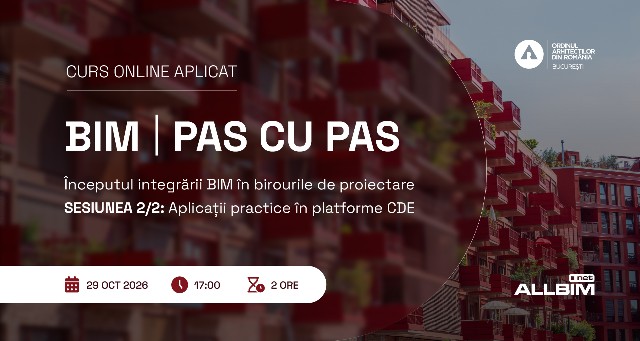 Poza produs BIM, pas cu pas: Începutul integrării BIM în birourile de proiectare - Sesiunea 2/2
